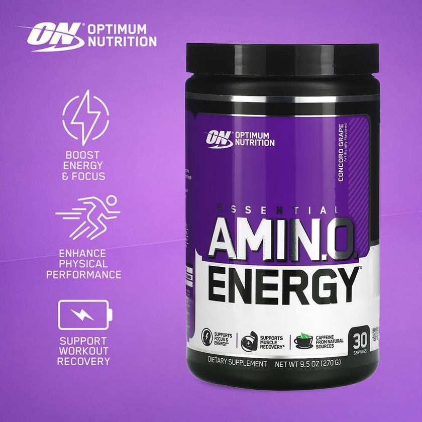 Optimum Nutrition Essential Amino Energy COptimum Nutritioncord Grape 270g 30 Servings