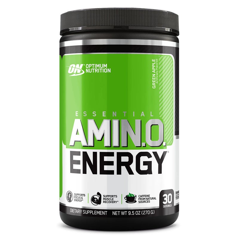 Optimum Nutrition Amino Energy For Energy & Muscle Recovery - Green Apple, 270g - 30 Servings