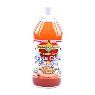 Dynamic Health Organic Raw Apple Cider Vinegar With Mother & Honey 473 mL