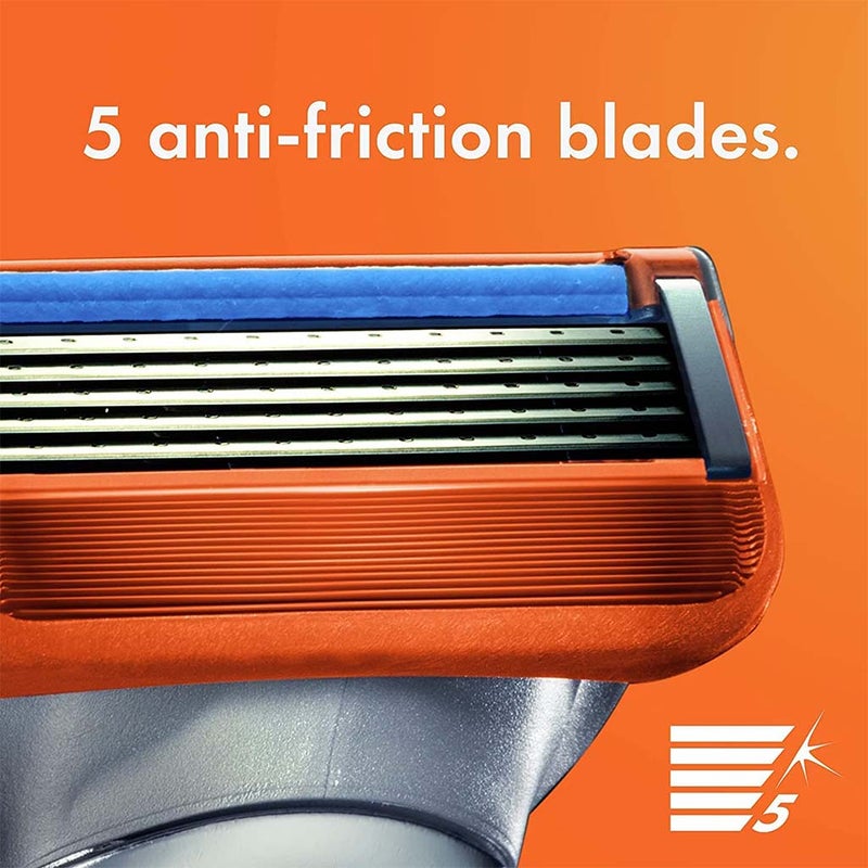 Gillette Fusion 5 Men's Razor, Pack of 1 Handle + 2 Blades