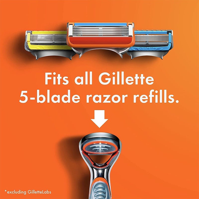 Gillette Fusion 5 Men's Razor, Pack of 1 Handle + 2 Blades