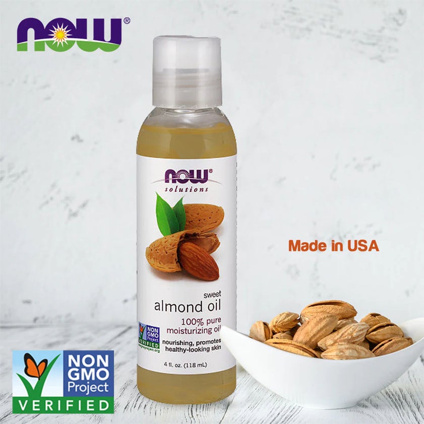 Now Solutions 100% Pure Sweet Almond Moisturizing Oil 473ml