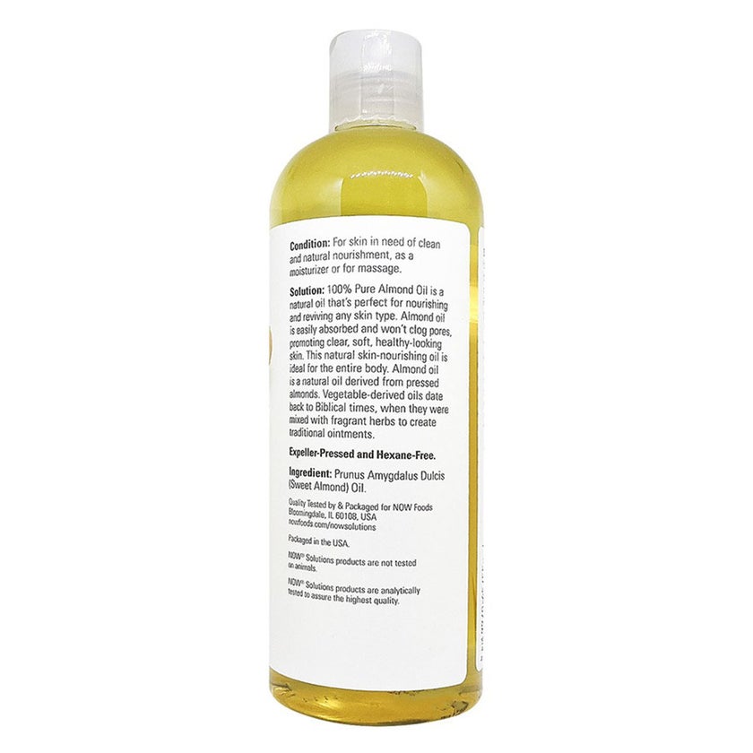 Now Solutions 100% Pure Sweet Almond Moisturizing Oil 473ml