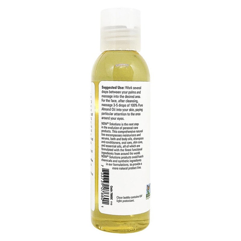 Now Solutions 100% Pure Sweet Almond Moisturizing Oil 118ml