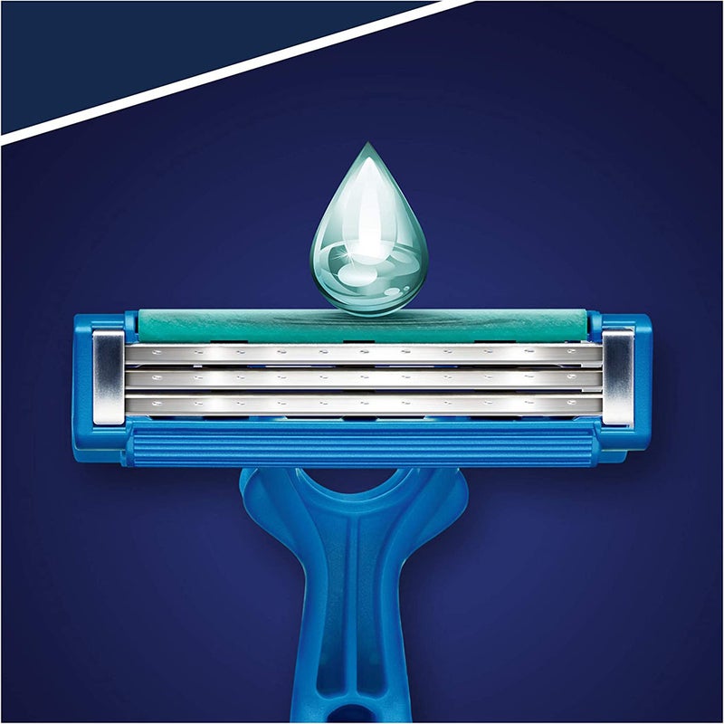 Gillette Blue Simple 3 Men's Disposable Razor, Pack of 8’s 