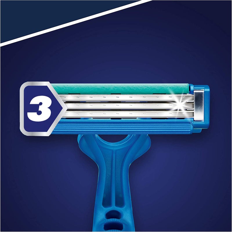 Gillette Blue Simple 3 Men's Disposable Razor, Pack of 4's 