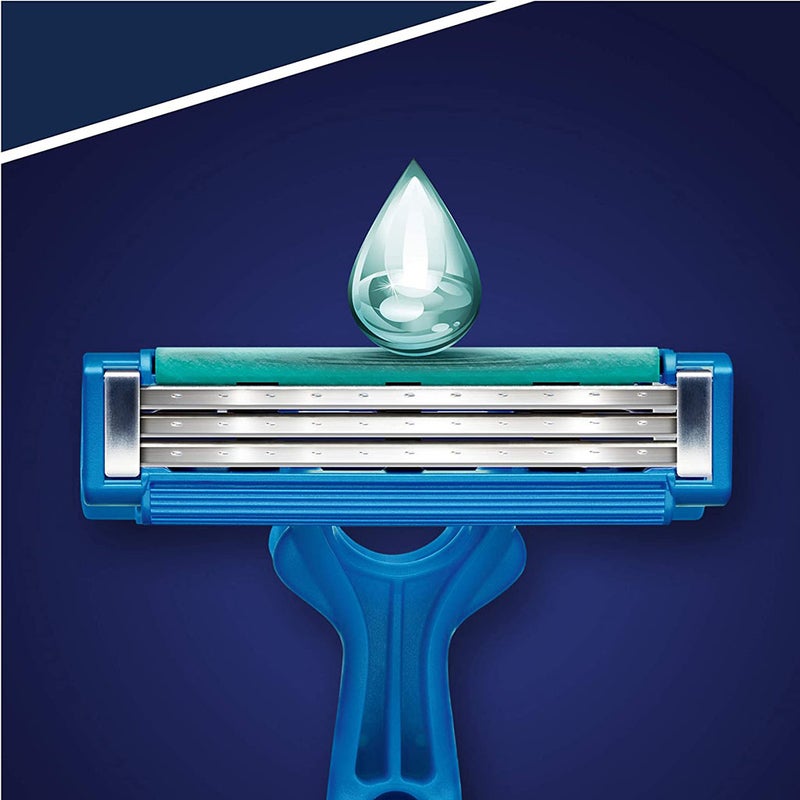 Gillette Blue Simple 3 Men's Disposable Razor, Pack of 4's 