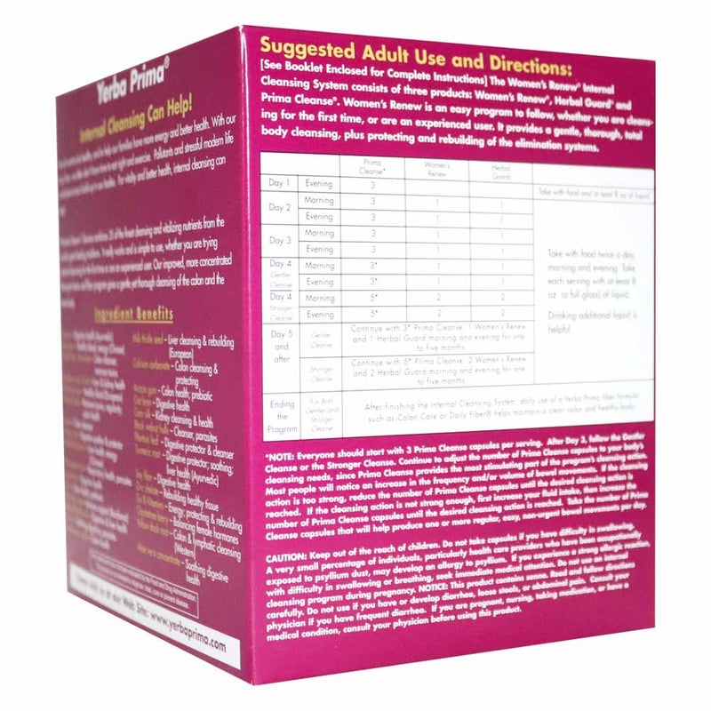 Yerba Prima Women's Renew Internal Cleansing Kit