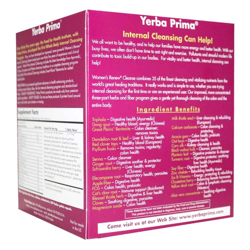 Yerba Prima Women's Renew Internal Cleansing Kit