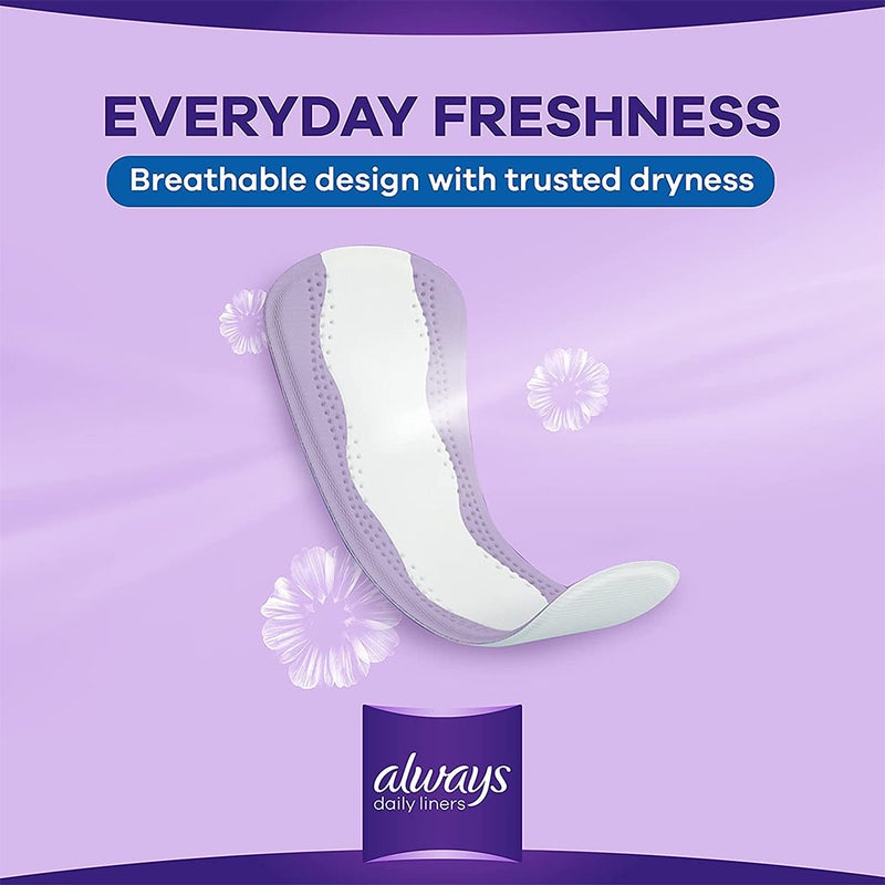 Always Daily Liners Extra Protect Large Pantyliners, Pack of 48's 