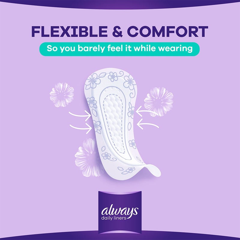 Always Daily Liners Comfort Protect With Fresh Scent, Normal Pantyliners, Pack of 20's