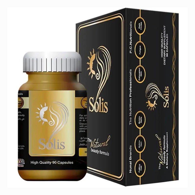 Solis Multivitamin Supplement Capsules with Herbal Extracts, Pack of 90's
