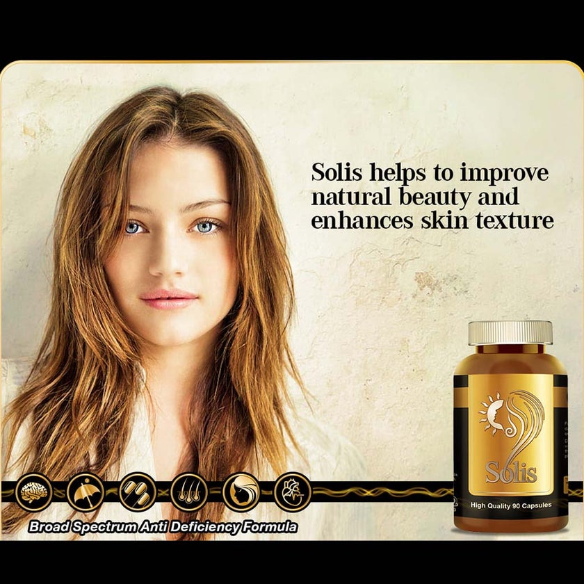 Solis Multivitamin Supplement Capsules with Herbal Extracts, Pack of 90's