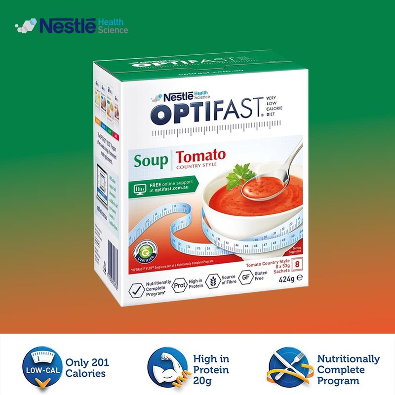 Nestle Optifast VLCD Tomato Soup Sachets 53 g 8's