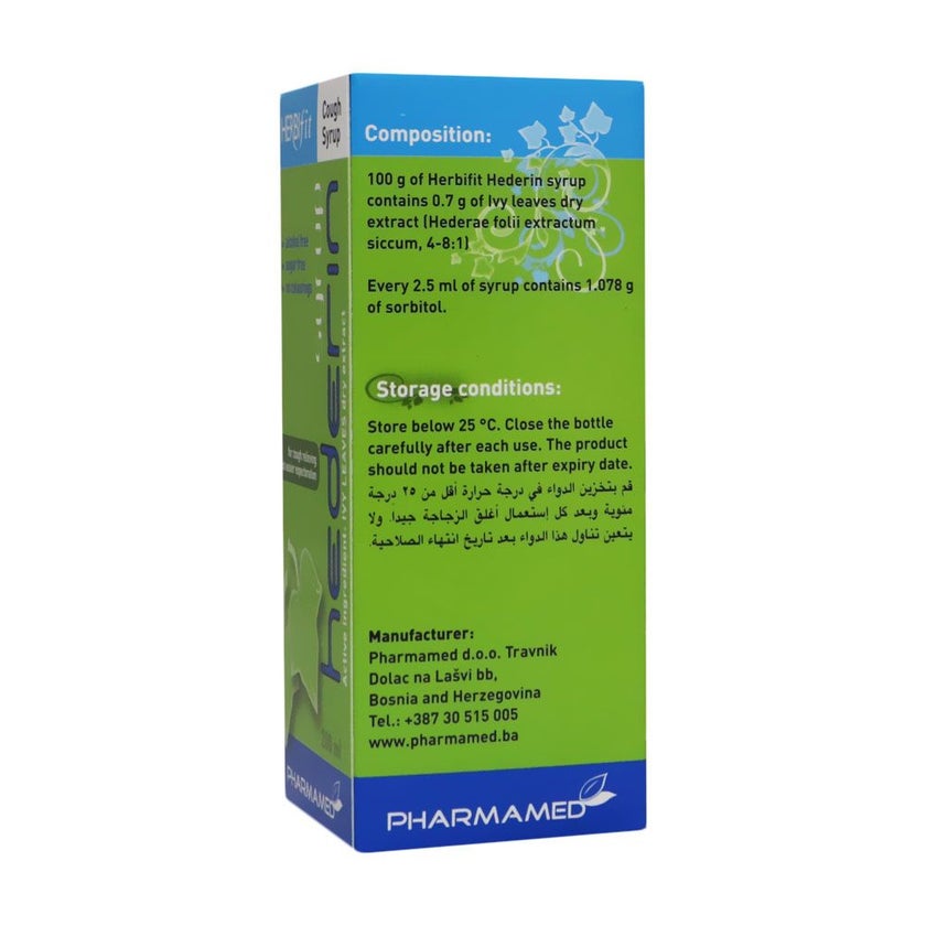Herbifit Hederin Cough Syrup 200ml