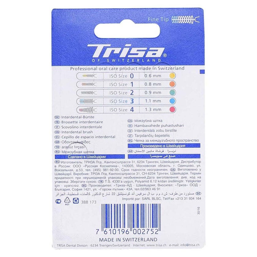 Trisa Interdental Brush Green 0.9 mm Size 2, 002745