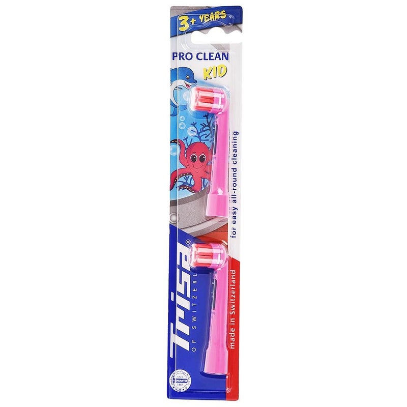 Trisa Pro Clean Kid 3+ Years Replacement Heads 2's 290209