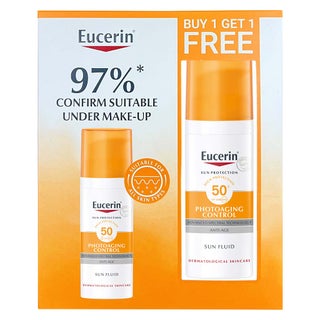 Eucerin Sun Photo-aging Control Sunscreen Anti-Aging Sun Fluid SPF50 50ml 1+1 PROMO