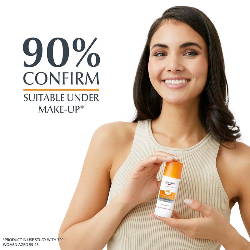 Eucerin Sun Photo-aging Control Sunscreen Anti-Aging Sun Fluid SPF50 50ml 1+1 PROMO