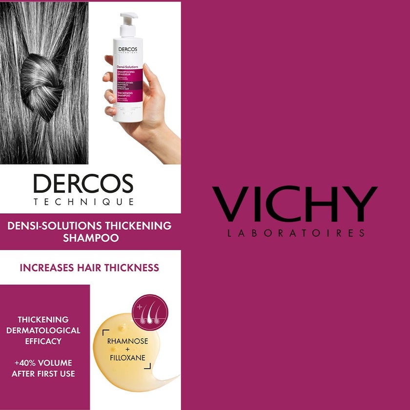 Vichy Dercos Densi-Solutions Hair Thickening Shampoo For Weak & Thinning hair 250ml