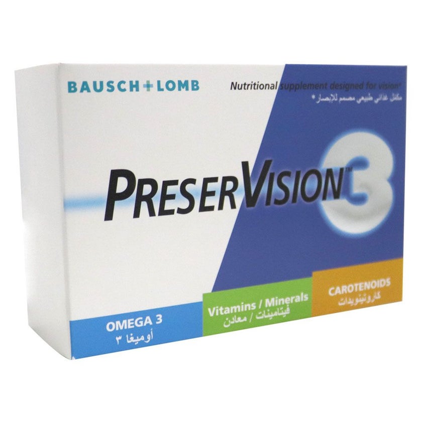 Preservision 3 Capsules, Pack of 60's