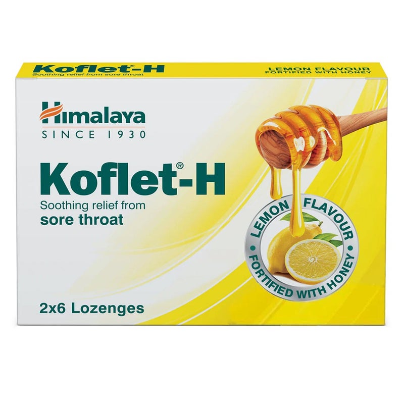 Himalaya Koflet-H Lemon Lozenges 12's