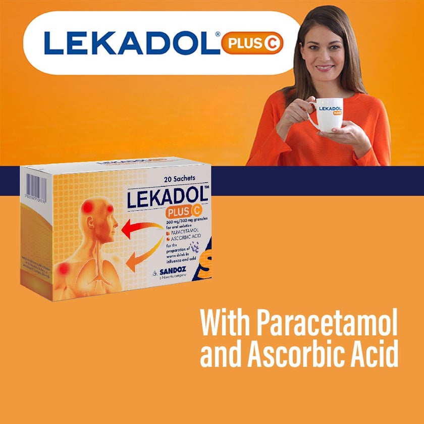 Lekadol Plus C Oral Sachet, Pack of 20's