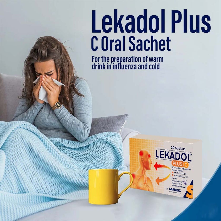 Lekadol Plus C Oral Sachet, Pack of 20's