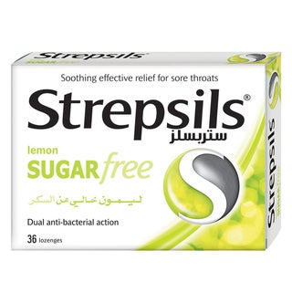 Strepsils Lemon Sugar Free Lozenges 36's