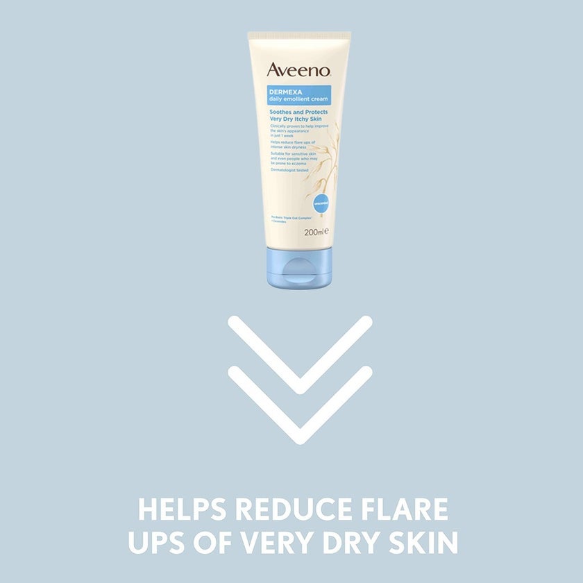 Aveeno Dermexa Daily Emollient Cream For very dry itchy skin 200ml