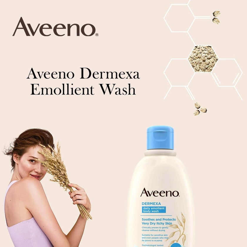 Aveeno Dermexa Daily Emollient Body Wash For very dry itchy skin 300ml
