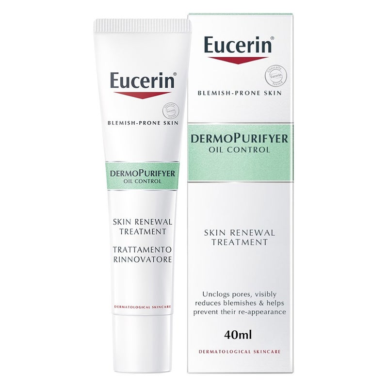 Eucerin Dermo Purifyer Oil Control Skin Renewal Treatment With AHA For Blemish Prone Skin 40ml