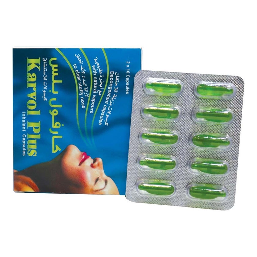 Karvol Plus Inhalant Capsules, Pack of 20's