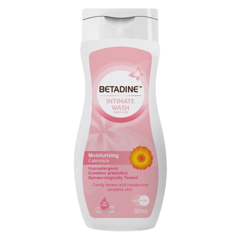 Betadine Daily Use Feminine Intimate Wash, Moisturizing Calendula 50ml