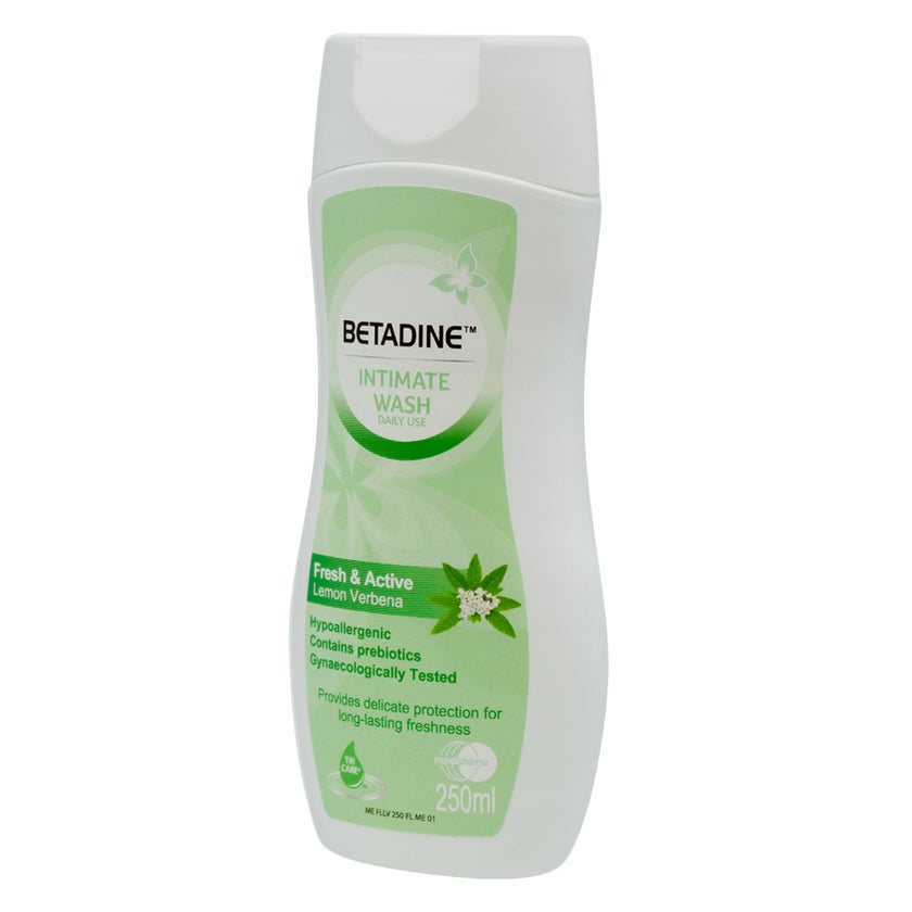 Betadine Daily Use Feminine Intimate Wash, Fresh & Active Lemon Verbena 250ml