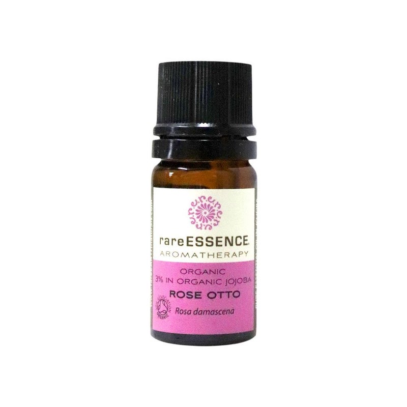 Rare Essence Organic Rose Otto 3% in Organic Jojoba Essential Oil 5 mL