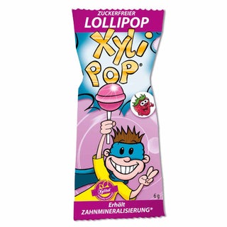 Miradent XyliPop Lollipop Strawberry 6 g 1's