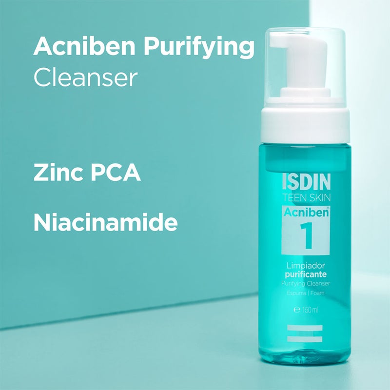 Isdin Teen Skin Acniben Purifying Cleanser Foam 150 mL