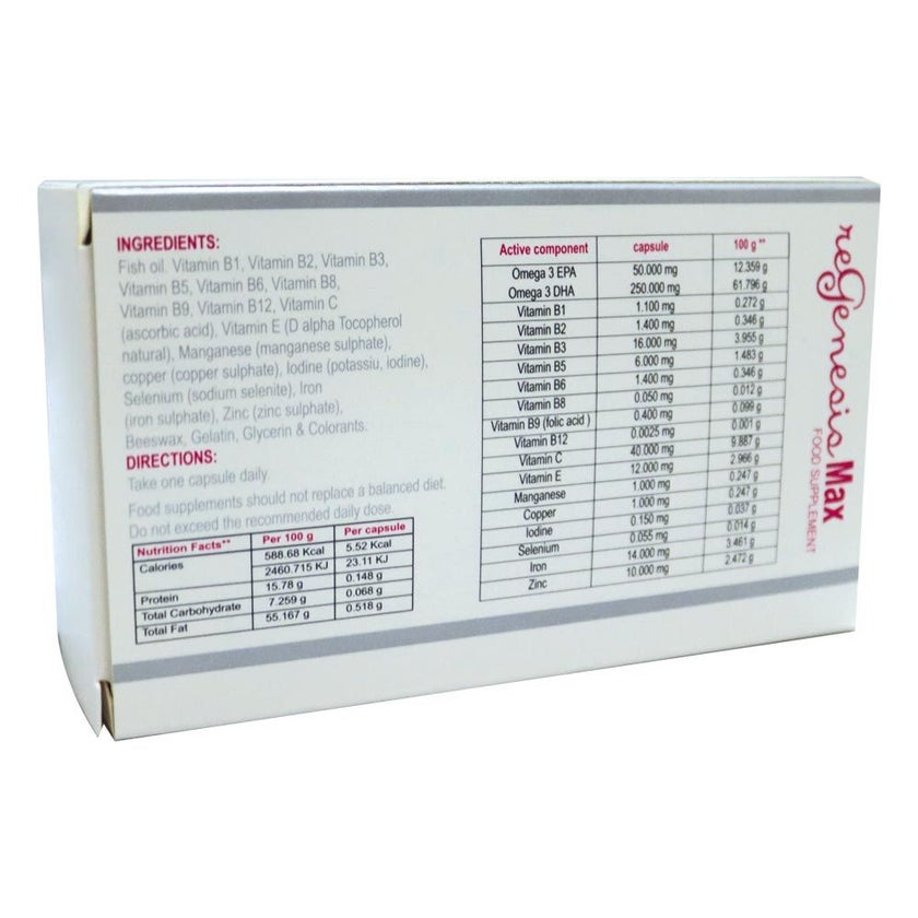 Regenesis Max Capsules, Pack of 60's