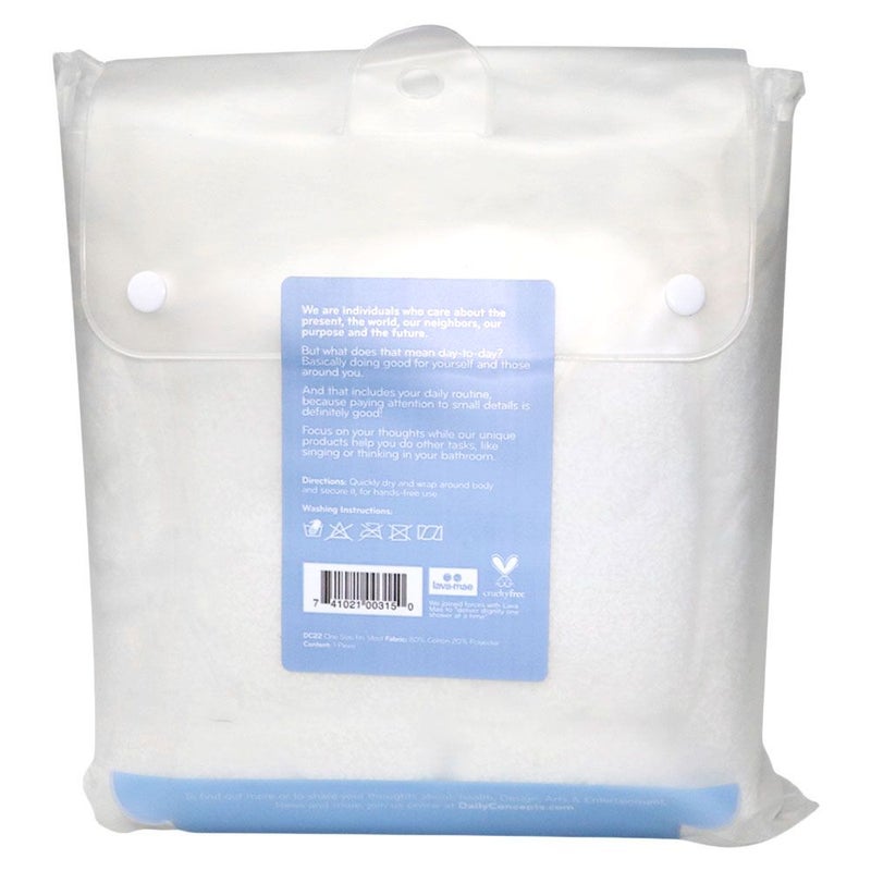 Daily Concepts Your Body Towel Wrap White DC22