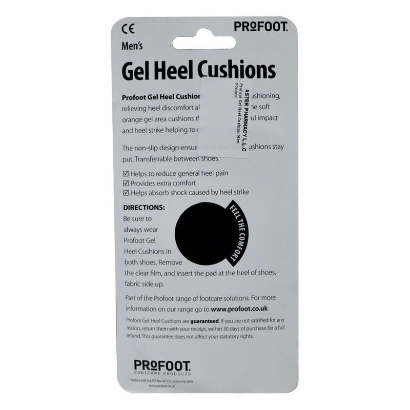 Profoot Gel Heel Cushions Men P70801
