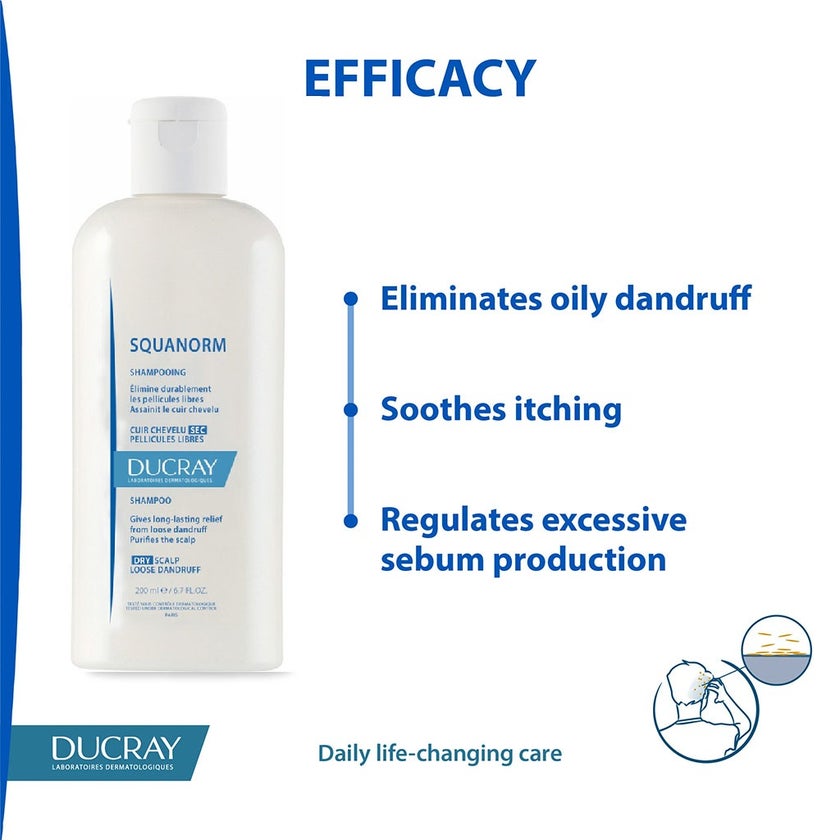Ducray Squanorm Dry Dandruff Shampoo 200ml