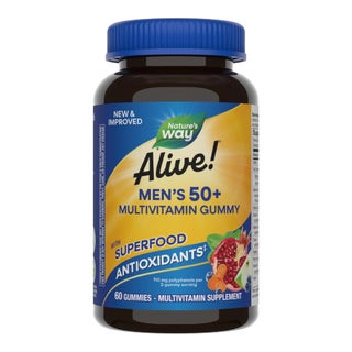 Alive 50+ Men's Multivitamin Gummies With Orchard Fruits & Garden Veggies, Pack of 60's