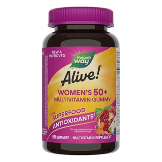 Alive 50+ Women's Multivitamin Gummies With Orchard Fruits & Garden Veggies, Pack of 60's