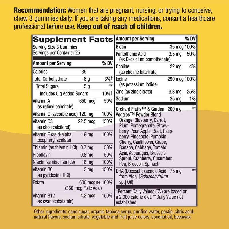 Alive Prenatal Multivitamin Gummies 75's