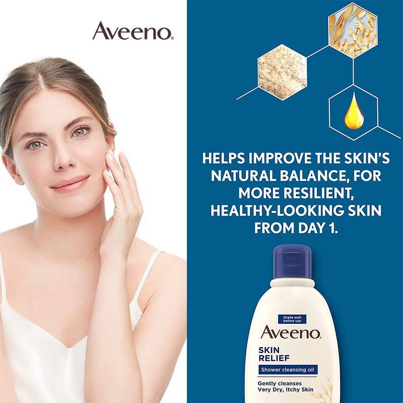 Aveeno Skin Relief Bath and Shower Cleansing Oil For Very dry, itchy skin 300 mL