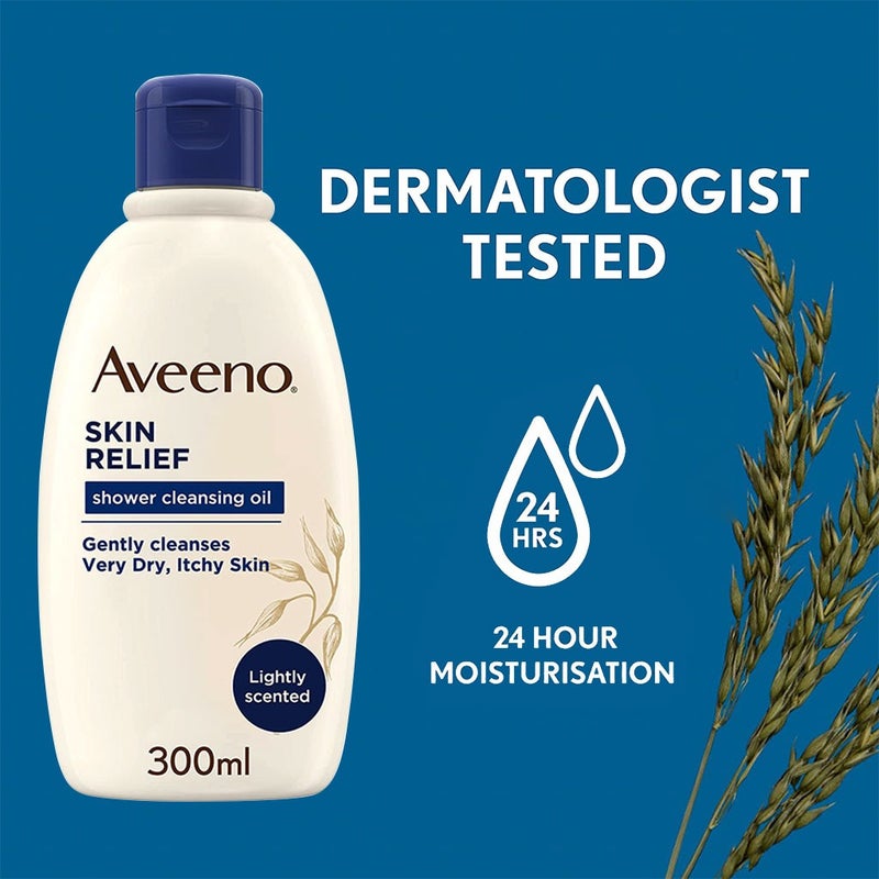 Aveeno Skin Relief Bath and Shower Cleansing Oil For Very dry, itchy skin 300 mL