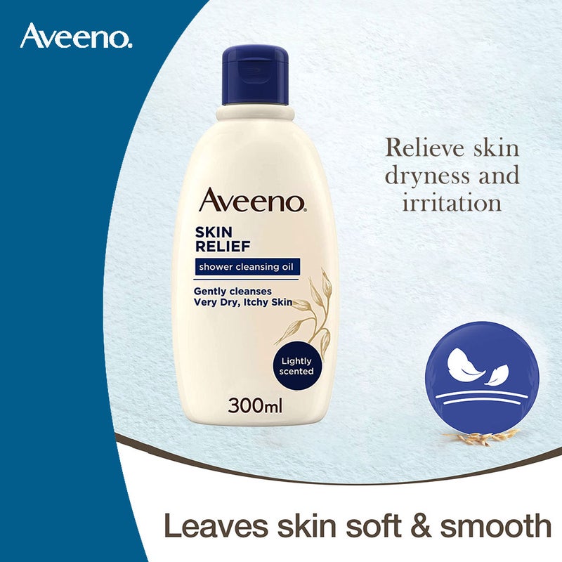 Aveeno Skin Relief Bath and Shower Cleansing Oil For Very dry, itchy skin 300 mL