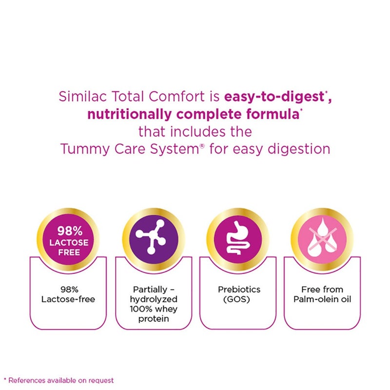 Similac Total Comfort Gold Stage 2 Infant Milk Formula For 6 To 12 Months 820g