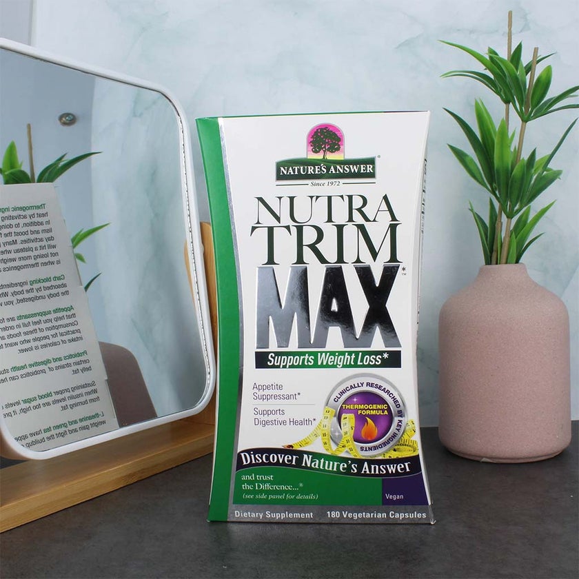 Nature's Answer Nutra Trim Max Vegetarian Capsules For Weight Management, Pack of 180’s